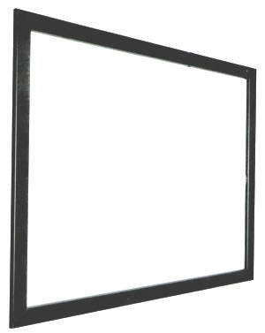 Lichtbildwände Spezial für Festeinbau, 8 cm schwarze Rahmen Alu / Kunststoff